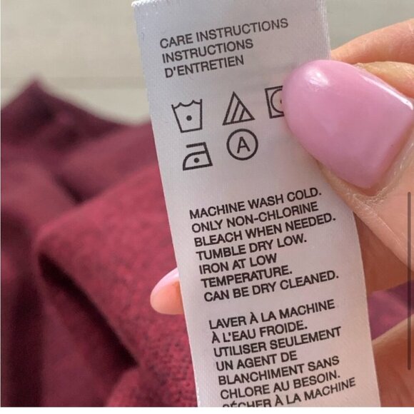 Robert Graham Burgundy 1/4 Zip Pullover Sweater - Picture 5 of 8